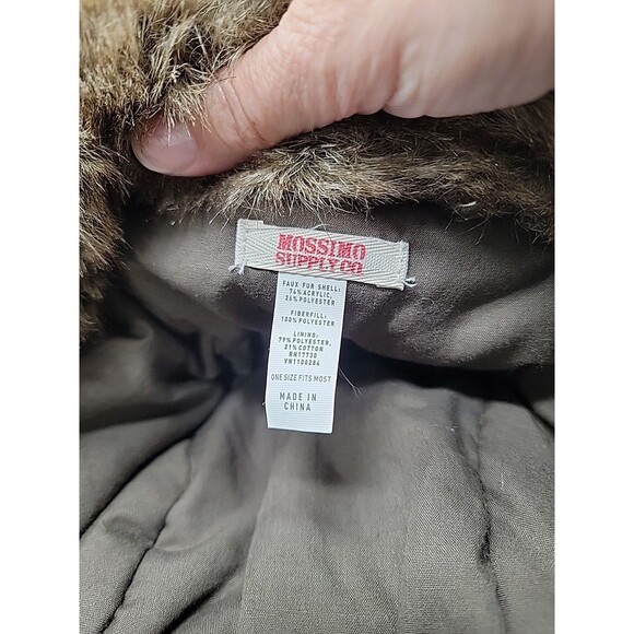 Mossimo Faux Fur Trapper Hat Brown Unisex One Size Fits Most - Picture 5 of 6